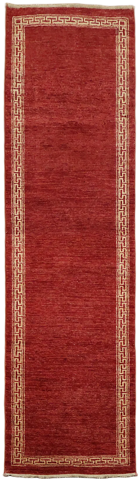 Bordered Gabbeh Kashkoli Oriental Runner Rug 3x9