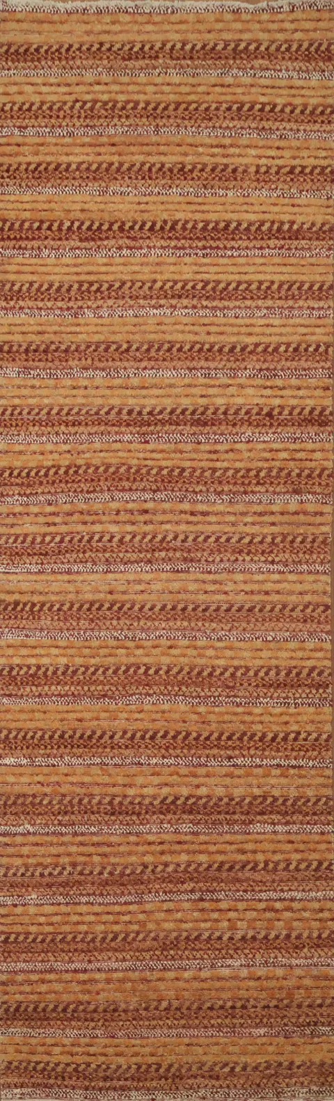 Stripe Gabbeh Kashkoli Oriental Runner Rug 2x8