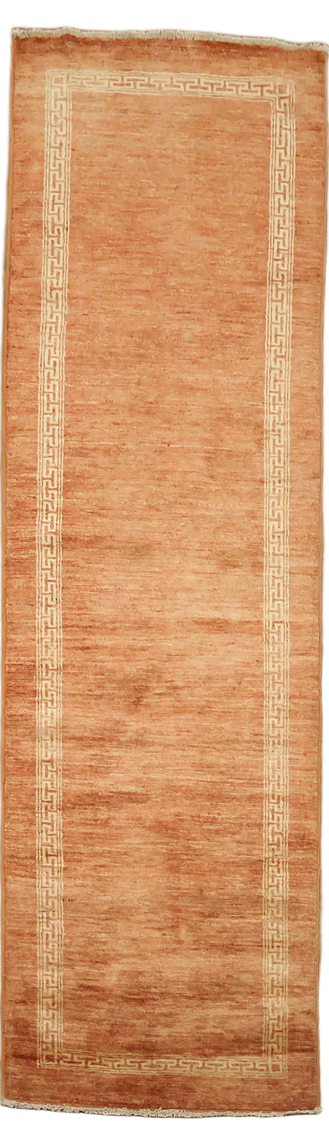 Bordered Gabbeh Kashkoli Oriental Runner Rug 3x9