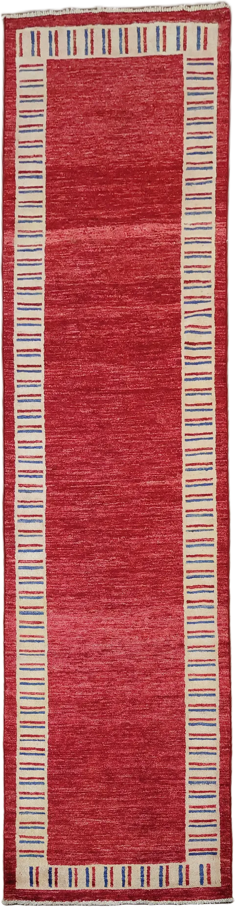 Bordered Gabbeh Kashkoli Oriental Runner Rug 3x10