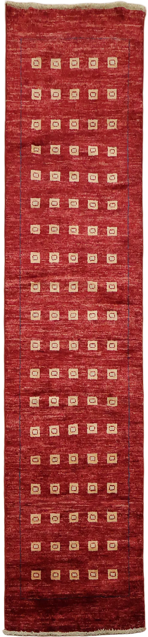 Geometric Gabbeh Kashkoli Oriental Runner Rug 3x8