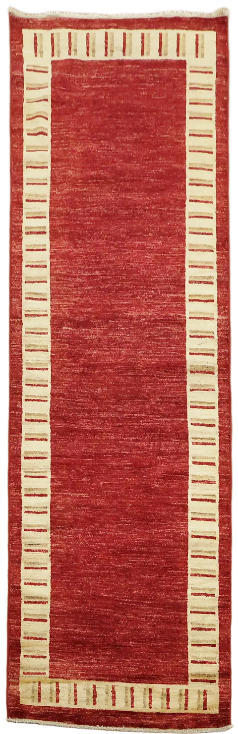 Gabbeh Kashkoli Oriental Runner Rug 3x8