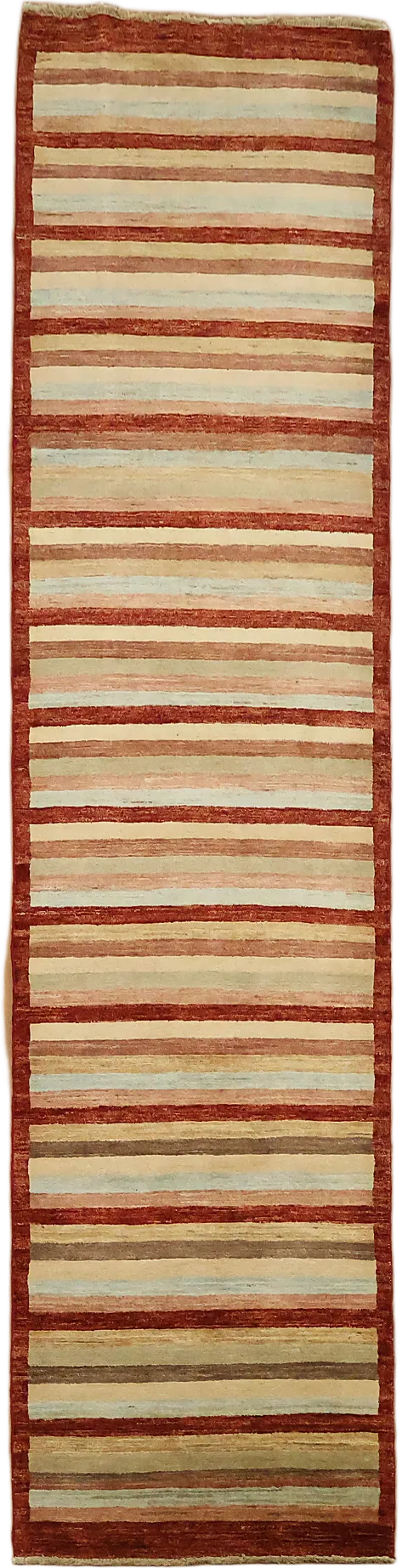Elegant Striped Runner Rug for Modern Hallways and Entries 3'x10'