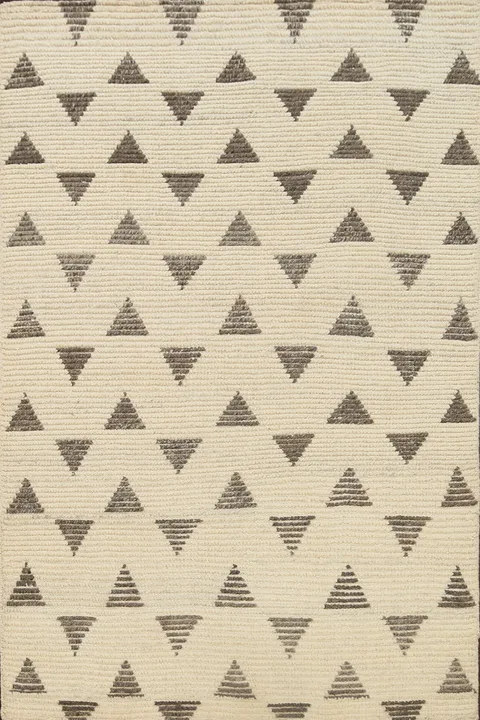 Contemporary Moroccan Oriental Area Rug 4x6