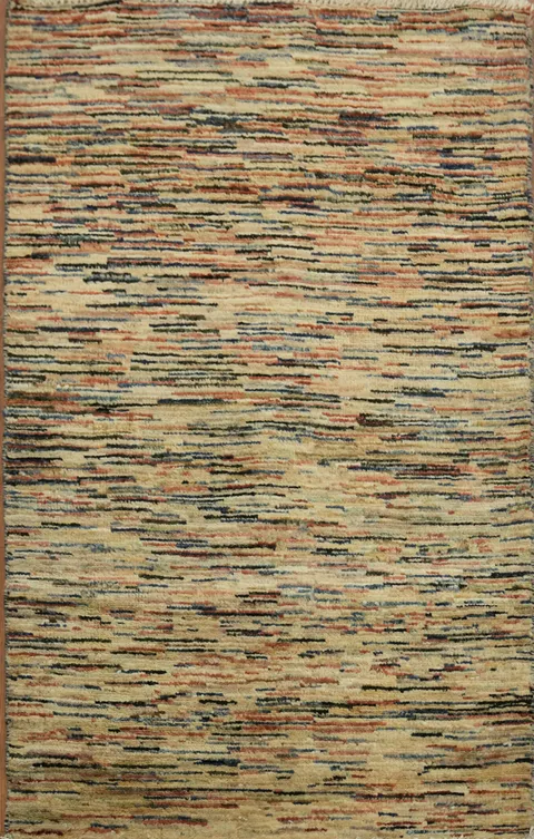 Abstract Contemporary Gabbeh Kashkoli Oriental Area Rug 3x4