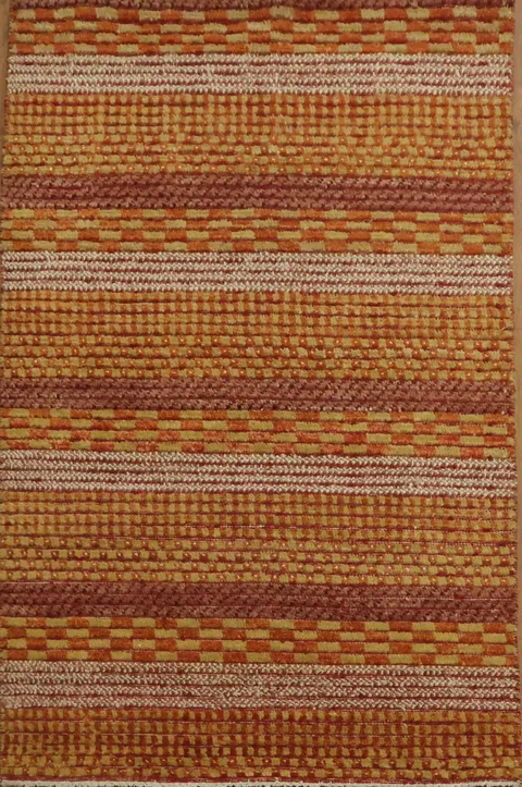 Contemporary Gabbeh Kashkoli Oriental Area Rug 3x4