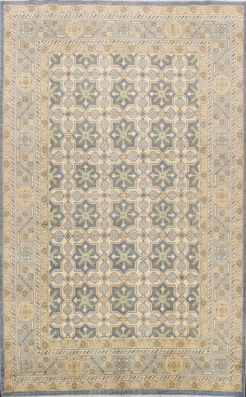 100% Vegetable Dye Khotan Oriental Area Rug 6x9