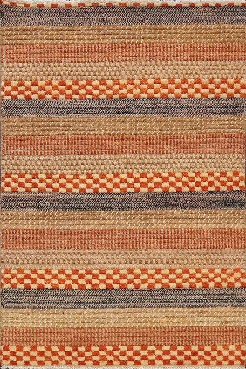 Contemporary Gabbeh Kashkoli Oriental Area Rug 3x5