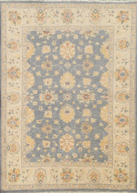 Floral Oushak Chobi Oriental Area Rug 5x6