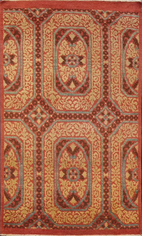 Contemporary Gabbeh Kashkoli Oriental Area Rug 4x7