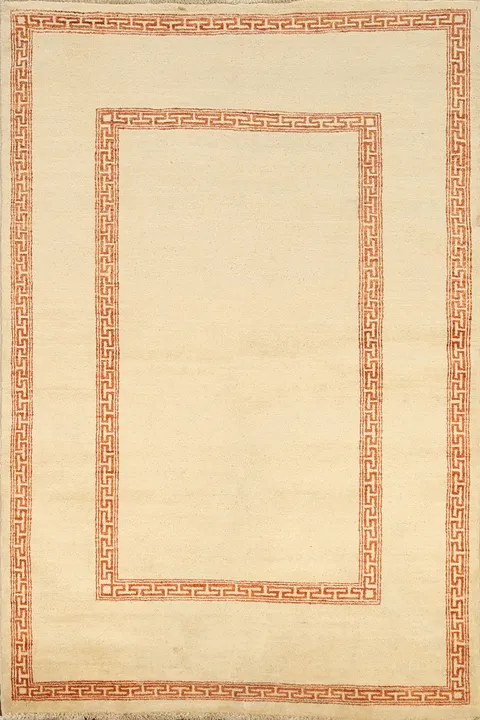 Contemporary Gabbeh Kashkoli Oriental Area Rug 4x6