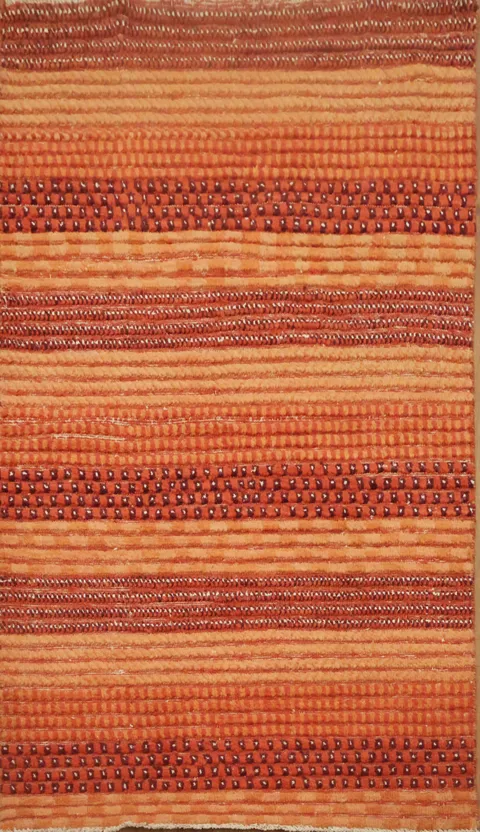 Contemporary Gabbeh Kashkoli Oriental Area Rug 3x5