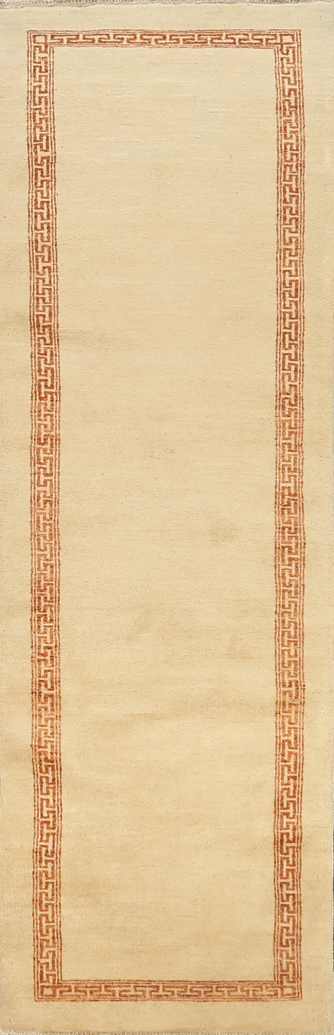 Contemporary Gabbeh Kashkoli Oriental Runner Rug 3x9