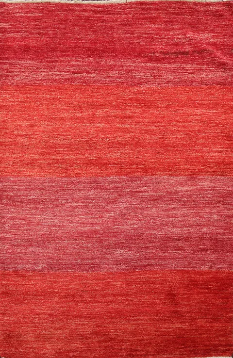 Abstract Modern Gabbeh Kashkoli Oriental Area Rug 4x6