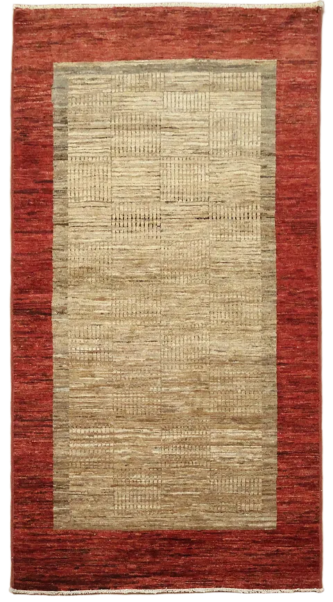 Contemporary Gabbeh Kashkoli Oriental Area Rug 4x7