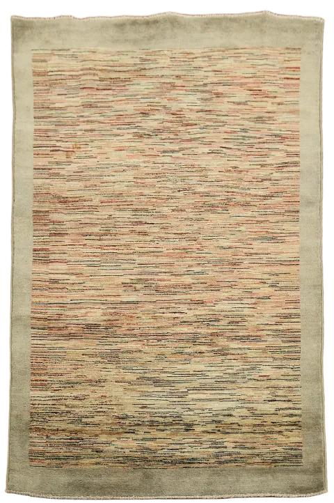 Contemporary Gabbeh Kashkoli Oriental Area Rug 4x7