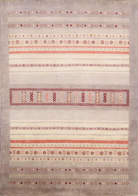 Tribal Geometric IKats Oriental Area Rug 5x7