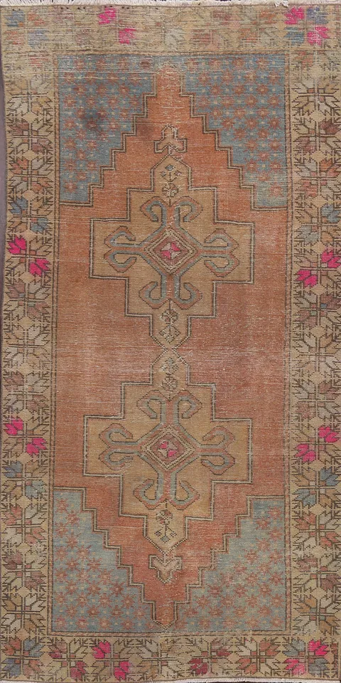 Tribal Geometric Anatolian Oriental Area Rug 4x8