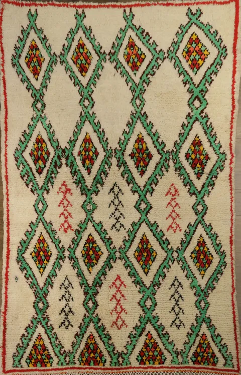 Tribal Geometric Moroccan Oriental Area Rug 5x8