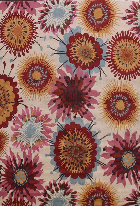 Floral Area Rug 10x13