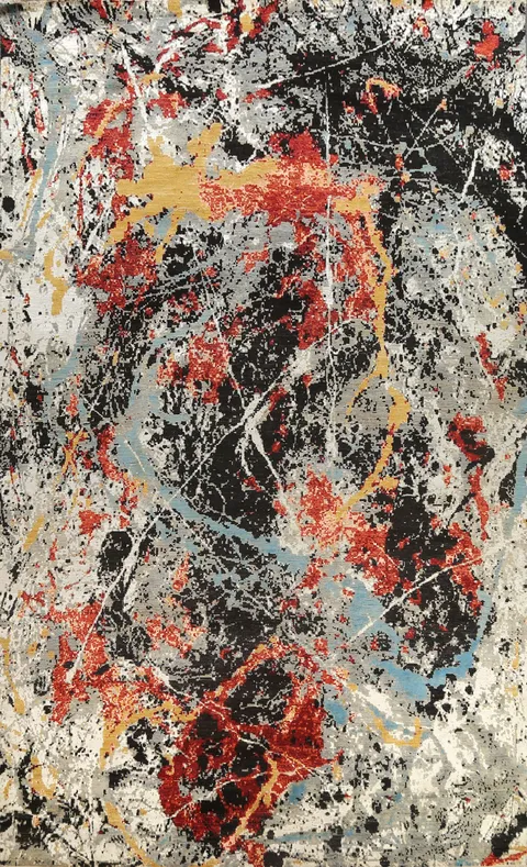 Vegetable Dye Contemporary Abstract Oriental Area Rug 12x16