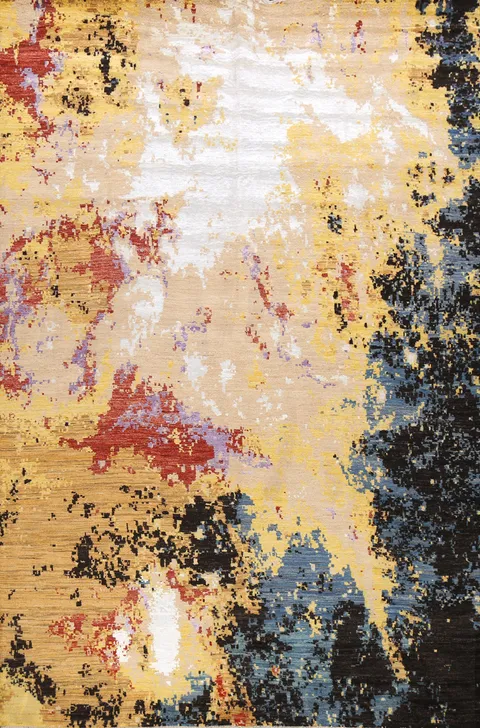 Contemporary Abstract Oriental Area Rug 8x10