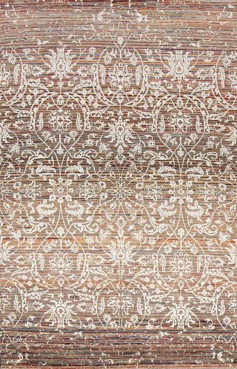 Vegetable Dye All-Over Versace Oriental Area Rug 6x9