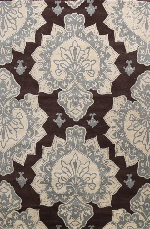 Floral Area Rug 8x11