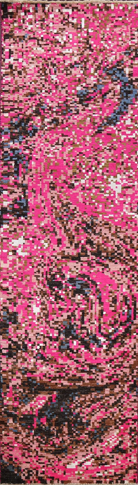 Artistic Modern Abstract Oriental Runner Rug 3x10