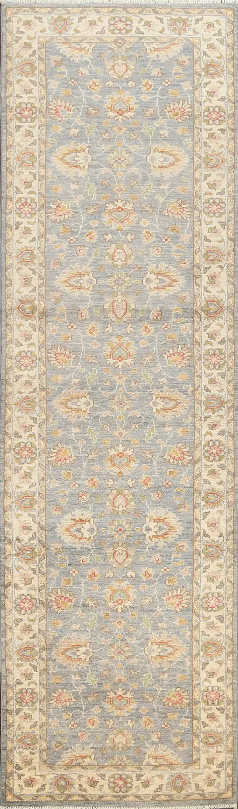 Vegetable Dye Peshawar Chobi Oriental Runner Rug 3x10