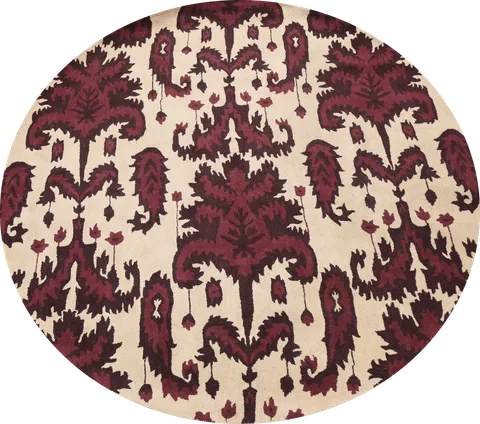 Floral Round Rug 10x10
