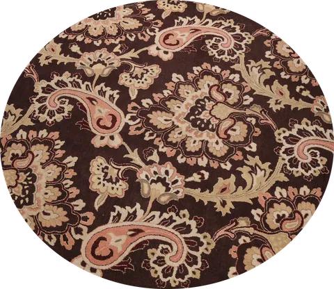 Floral Round Rug 10x10