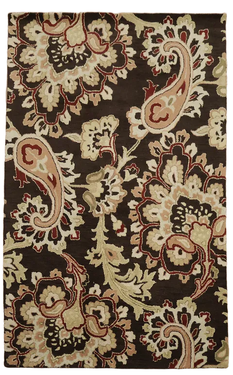 Floral Area Rug 5x8