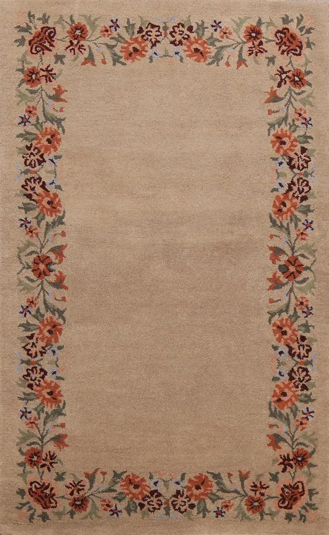 Floral Area Rug 5x8