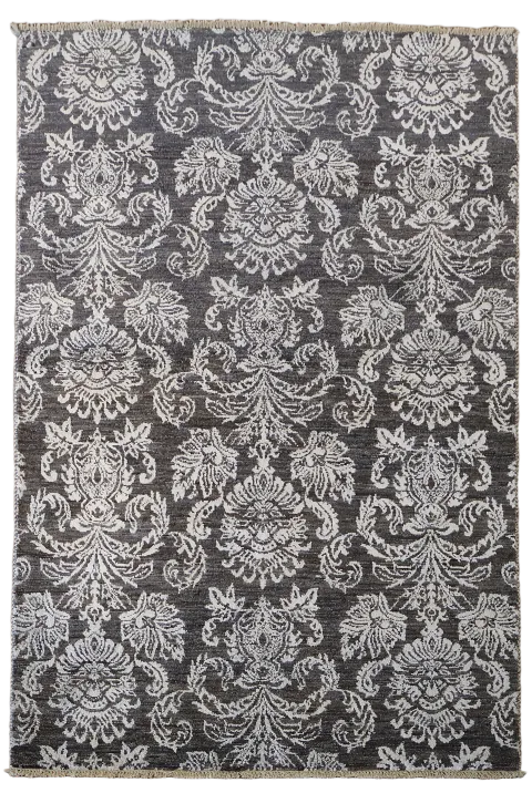 Elegant Floral Damask Rug for Luxurious Home Decor 4'x6'