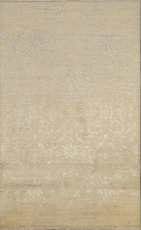 Vegetable Dye Art & Craft Oriental Area Rug 4x6