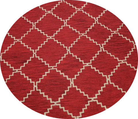 Trellis Round Rug 8x8