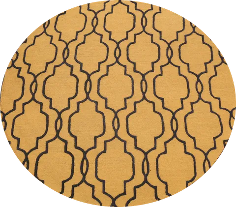Trellis Round Rug 8x8