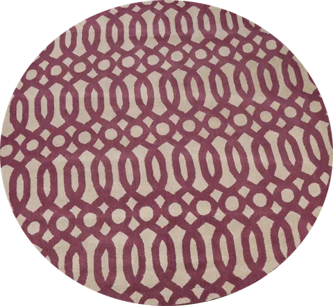 Trelis Round Rug 8x8
