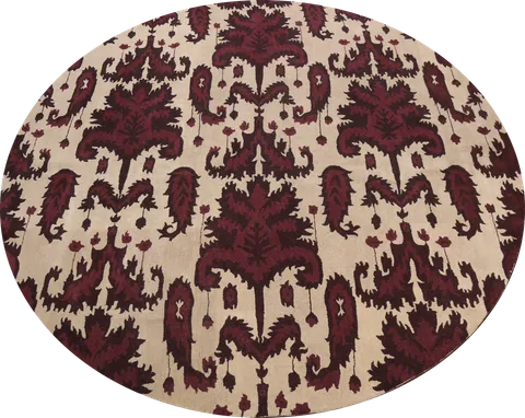 Abstract Round Rug 12x12