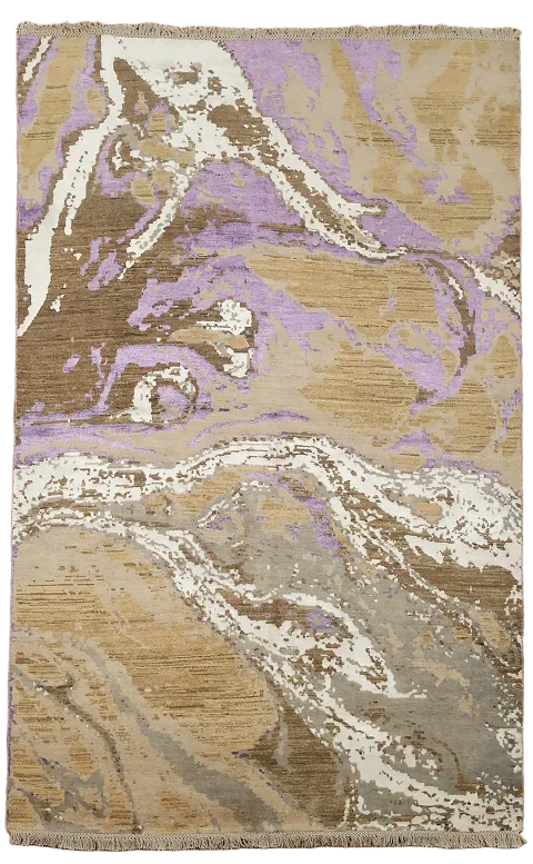 Artistic Modern Abstract Oriental Area Rug 5x8