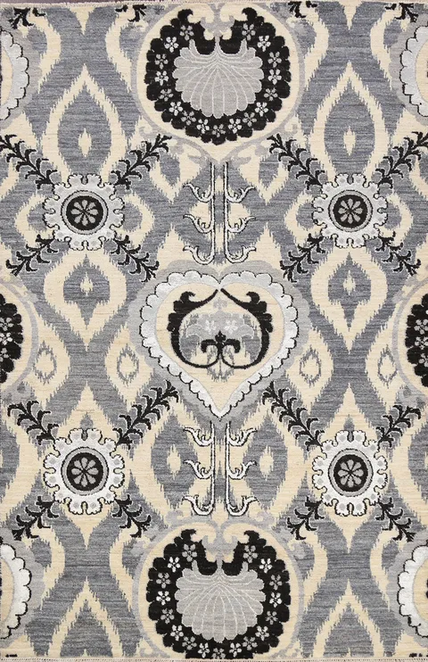 Vegetable Dye Art & Craft Oriental Area Rug 5x7