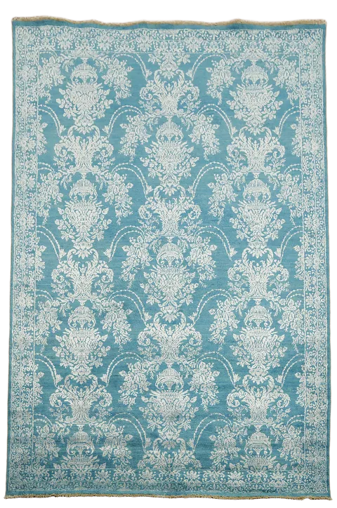 All-Over Floral Art & Craft Oriental Area Rug 6x9