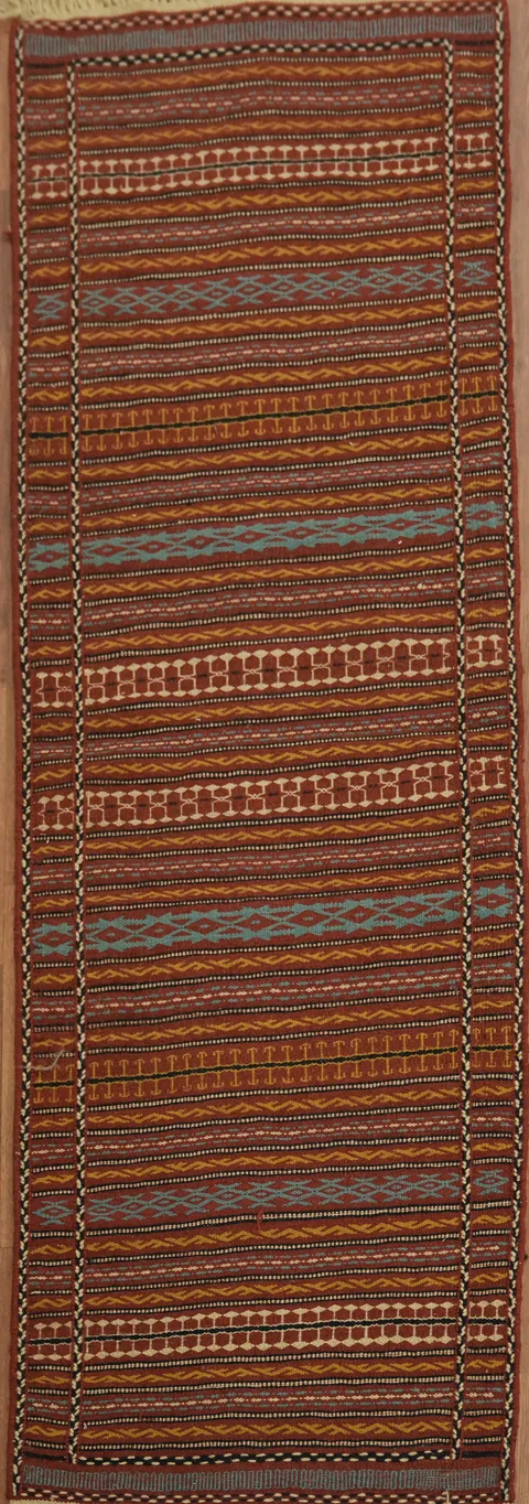 Tribal Kilim Sirjan Persian Runner Rug 2x6