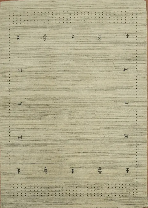 Contemporary Gabbeh Oriental Area Rug 5x6
