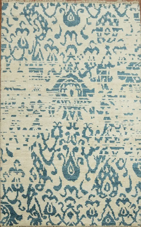 Contemporary Abstract Oriental Area Rug 5x8