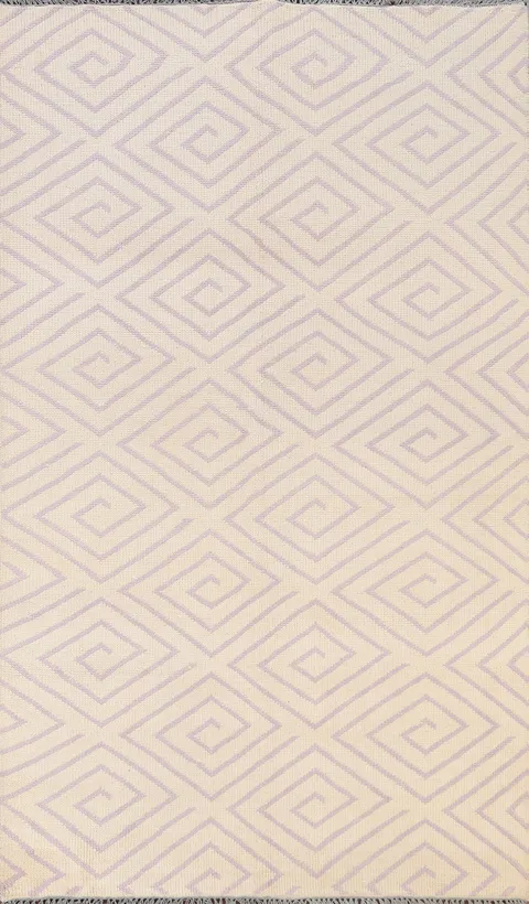 All-Over Geometric Abstract Oriental Area Rug 5x8