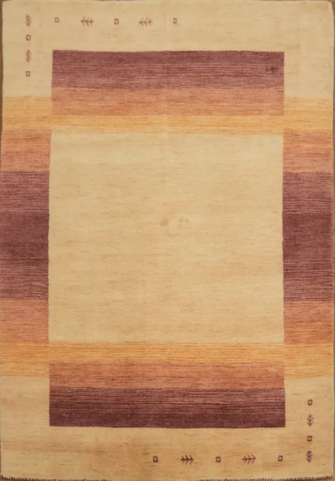 Contemporary Gabbeh Oriental Area Rug 4x6