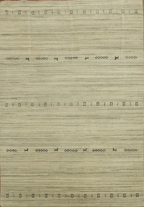 Little Animals Design Gabbeh Oriental Area Rug 5x6
