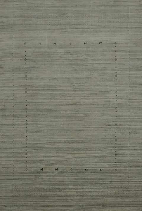 Tribal Gabbeh Area Rug 8x11 Offering Subtle Texture with Elegant Design